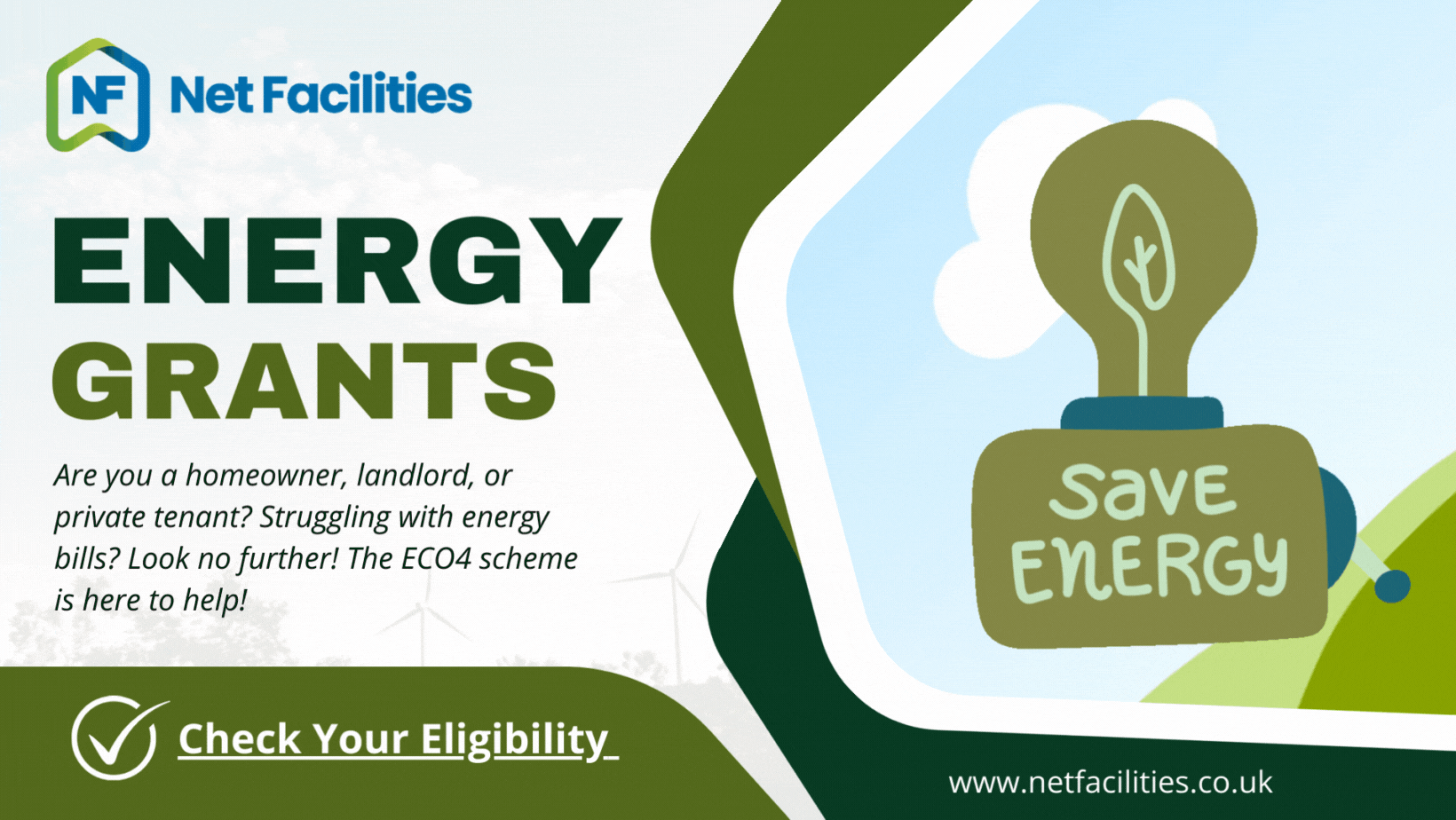 NET Facilities Limited logo - energy development in UK